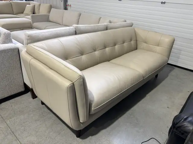 Top grain leather sofa