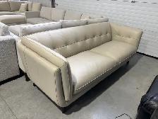 Top grain leather sofa