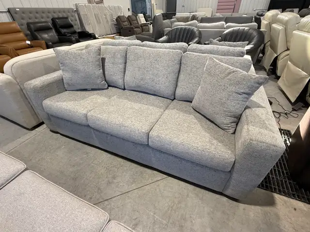 Grey fabric sofa