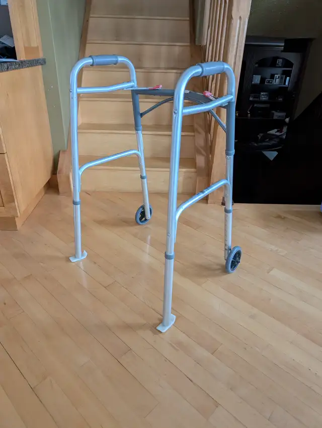 Drive Folding 2-wheel Walker (Front 5" Wheels) - Photo 4