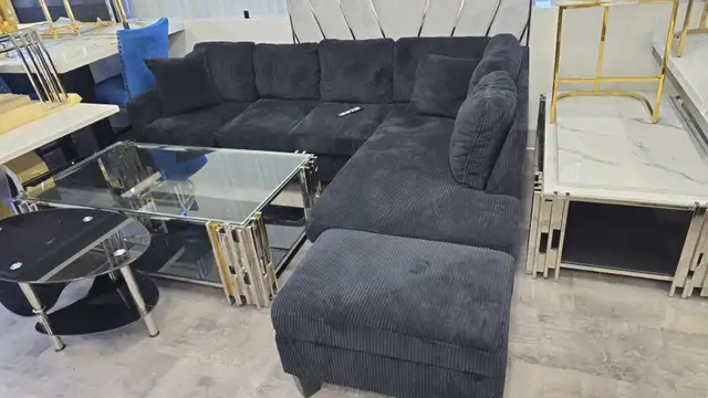 Black Velvet Sofa – Free Delivery – COD – 6474943660