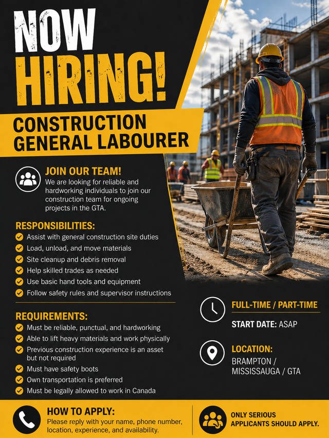 General Labour Help needed