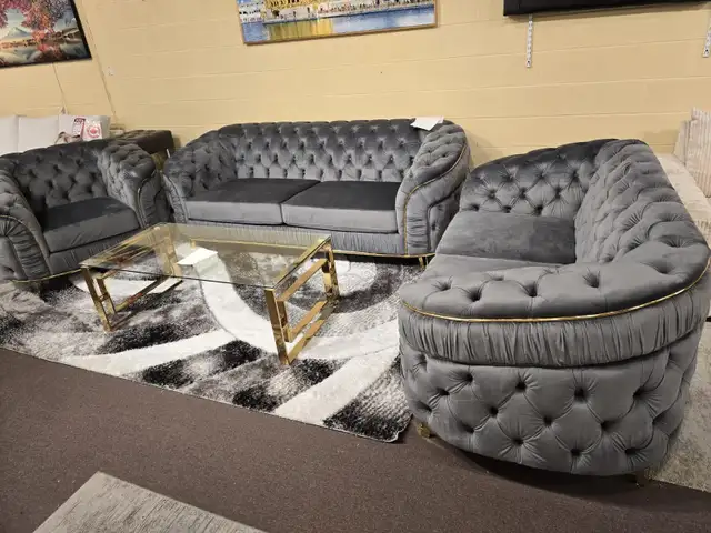 Velvet Sofa Set - 6 Seater sofa - Free Delivery - COD 6474943660