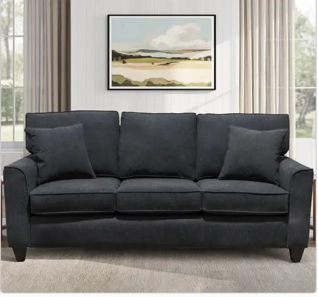 Blue fabric sofa - Photo 4