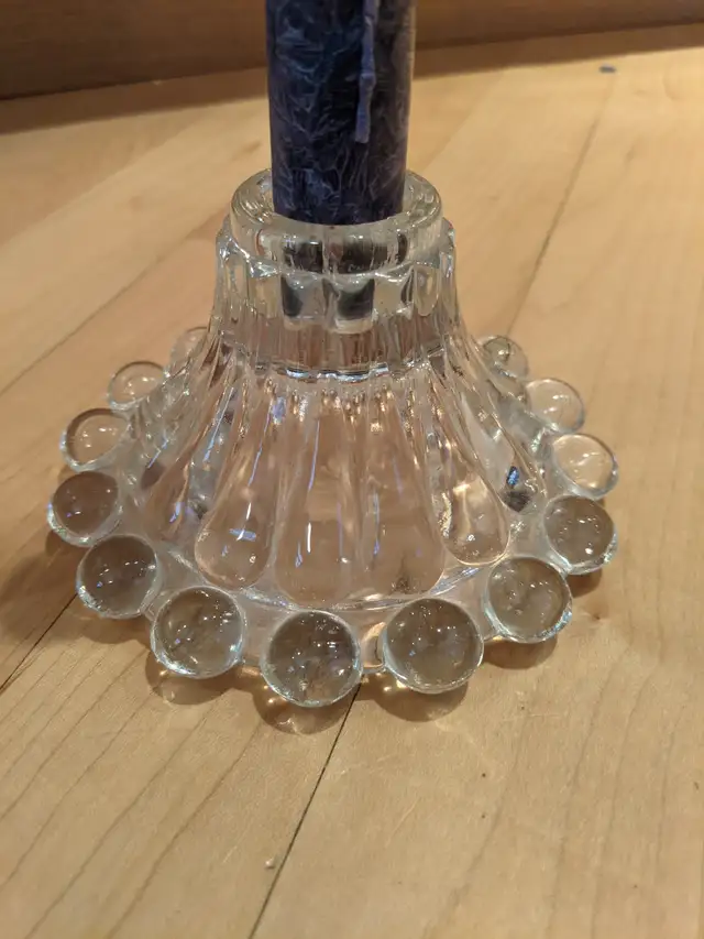 Antique Boopie Glass Candle Holder Set - Photo 7