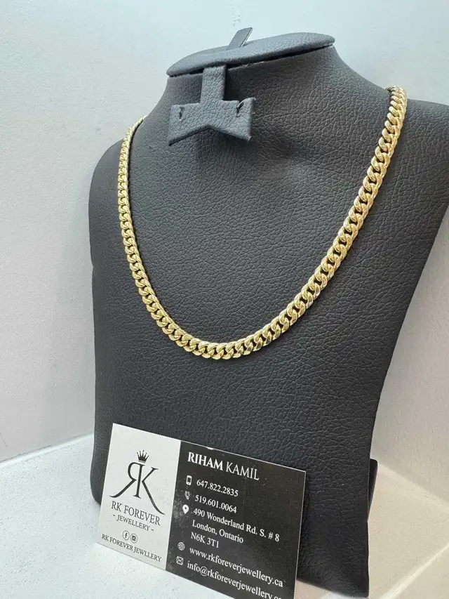 14k yellow gold  chain # 386_16 - Photo 2