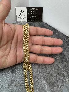14k yellow gold  chain # 386_16 - Photo 5