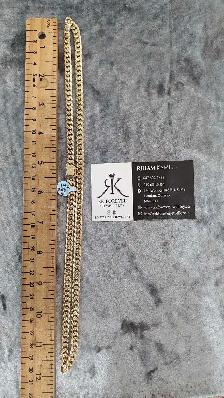 14k yellow gold  chain # 386_16 - Photo 6