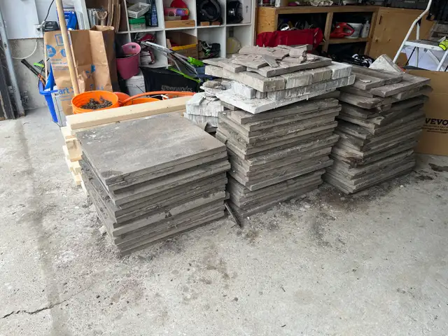 free patio stones - various sizes