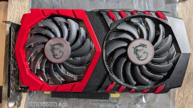 Used Nvidia GTX 1050ti 4gb