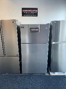 NEW 33" Top Freezer Fridge (21 Cu.Ft) Stainless Steel