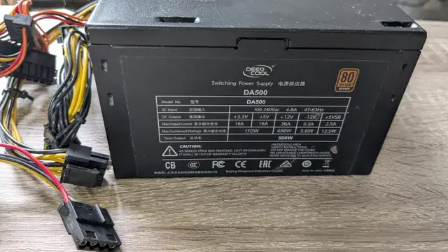 Used 500W PSU (bronze 80) - Photo 3