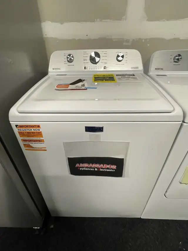 NEW Maytag Top Washer & Electronic Dryer Set (White) - Photo 5