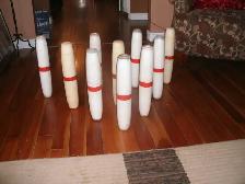 Bowling Candle Pins . Made out of high-density Polyethylene Pla