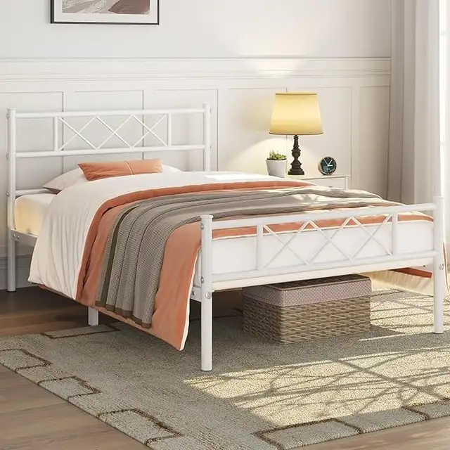 Brand New Twin Size Metal Frame Bed Headboard & Footboard $49 - Photo 4