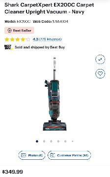 Shark CarpetXpert Carpet Cleaner $210