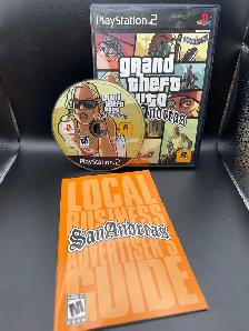 PS2 GRAND THEFT AUTO SAN ANDREAS W/MANUAL