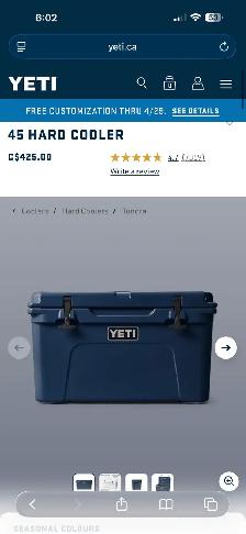 yeti cooler ( new) 45L