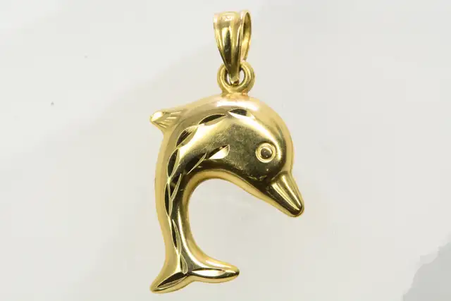 14K DOLPHIN PENDANT