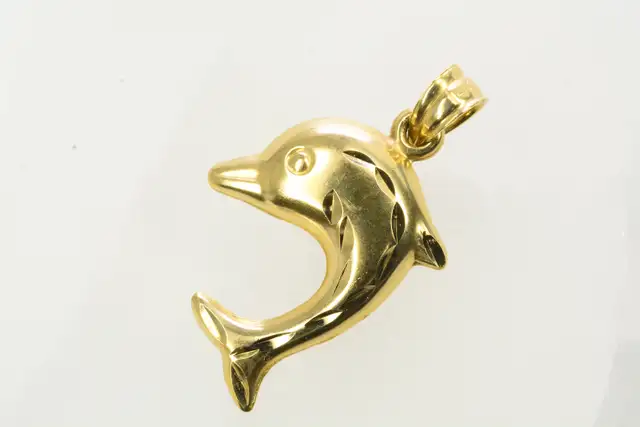 14K DOLPHIN PENDANT - Photo 2