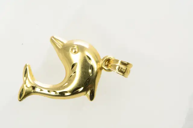 14K DOLPHIN PENDANT - Photo 3