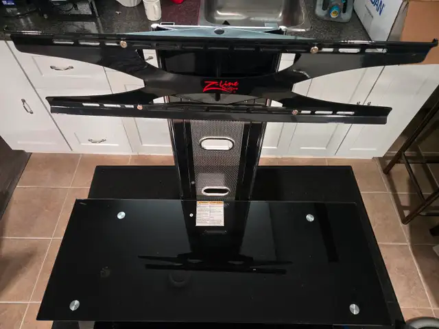 3 Tier Glass Stand with TV Mount - Photo 2