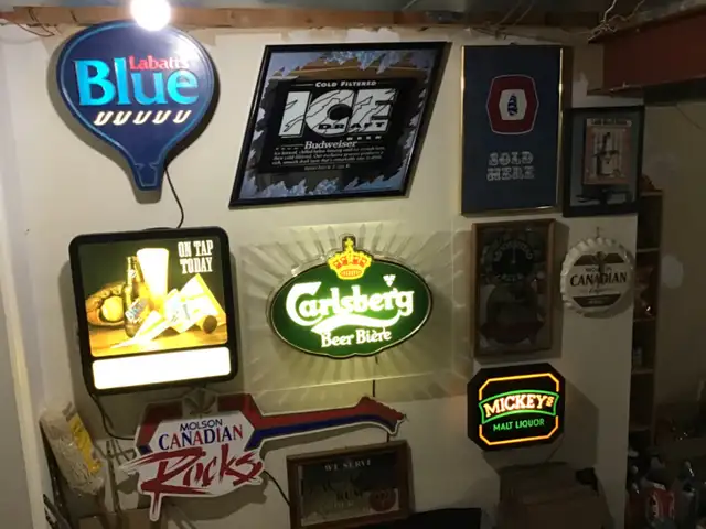 BAR  & MANCAVE SIGNS and CLOCKS
