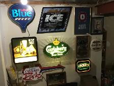 BAR  & MANCAVE SIGNS and CLOCKS