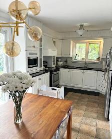 5 1/2 avec 6000pi2 de cour  et spa