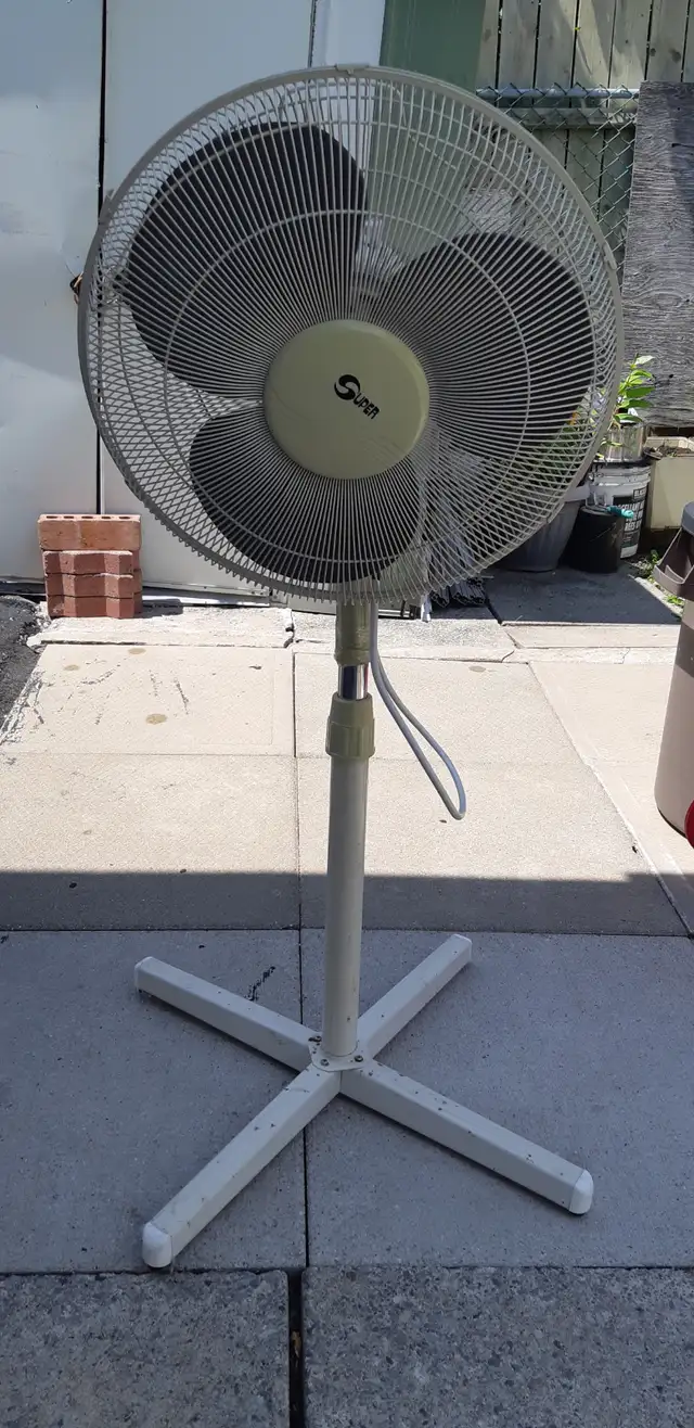 SUPER 16 INCHES 3 SPEED PEDESTAL FLOOR FAN (Like New) - Photo 3