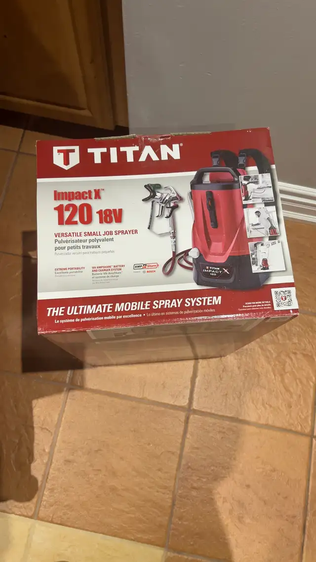 titan cordless backpack paint sprayer - Photo 4
