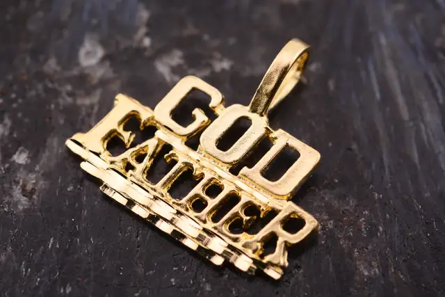10K GOD FATHER PENDANT - Photo 2