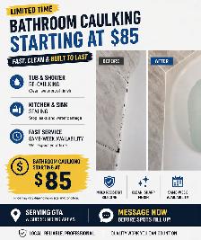 RE-CAULKING TUB & SHOWER