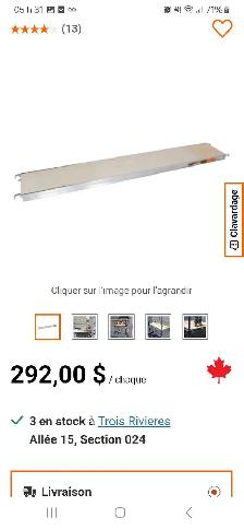 plateforme pour echafaud