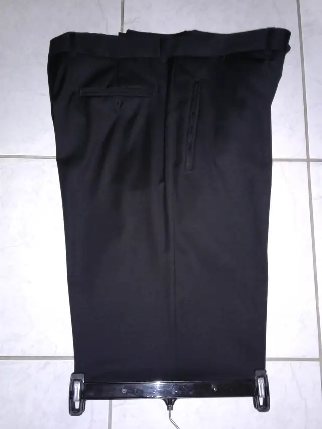 MEN'S BLACK DRESS PANTS: size 38' tall $15 or swap/trade - Photo 2