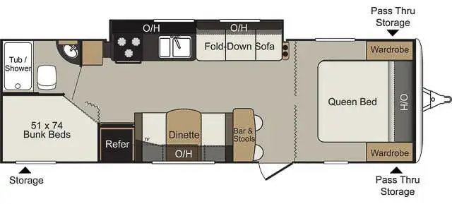 ROULOTTE À VENDRE Keystone Passport Ultra-light 2014 (29 pieds) - Photo 7