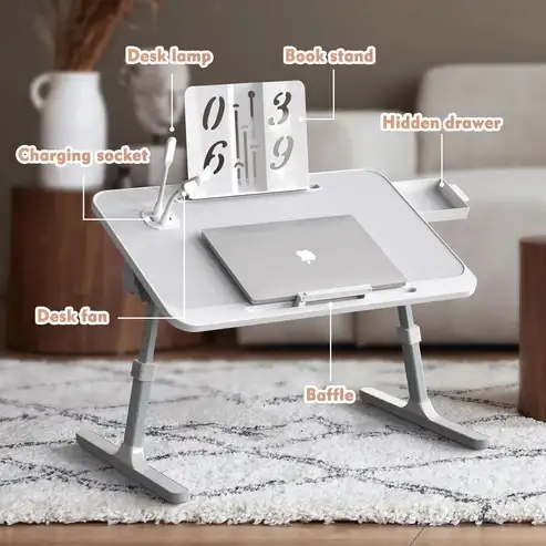 Brand New Foldable Lap Desk with Charging Port & Book Stand $59 - Photo 5