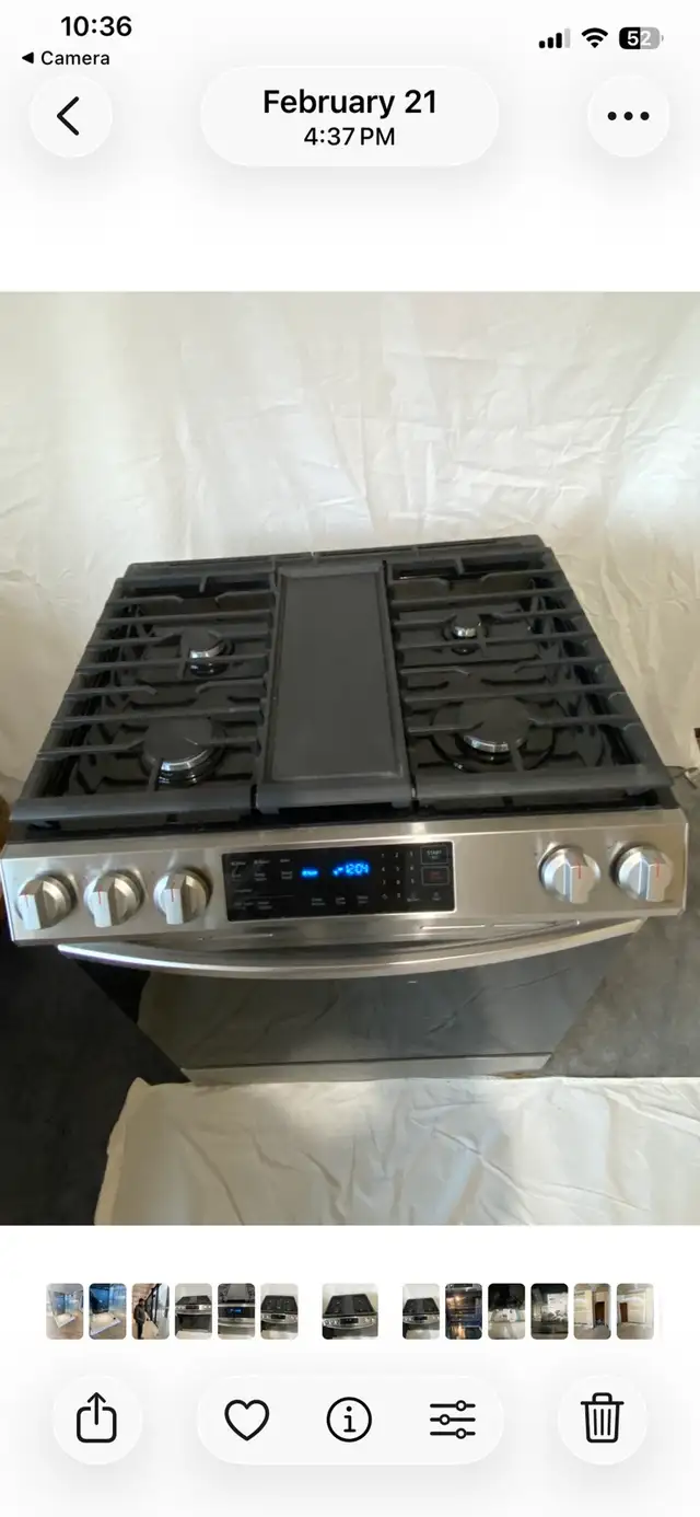 gas range Samsung almost brand new - Photo 2