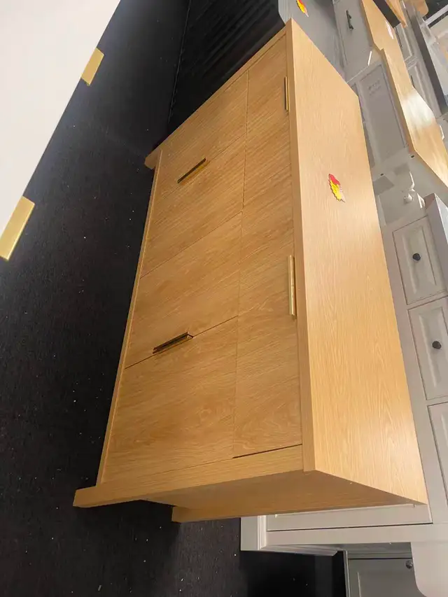 Brand New 55" Oak Chest of Drawers with 4 doors Sideboard $199 - Photo 5