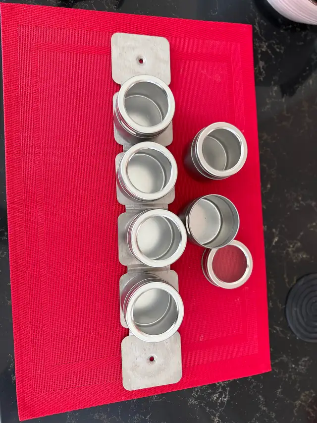 Magnetic Strip & Containers Organizer