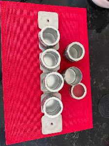 Magnetic Strip & Containers Organizer