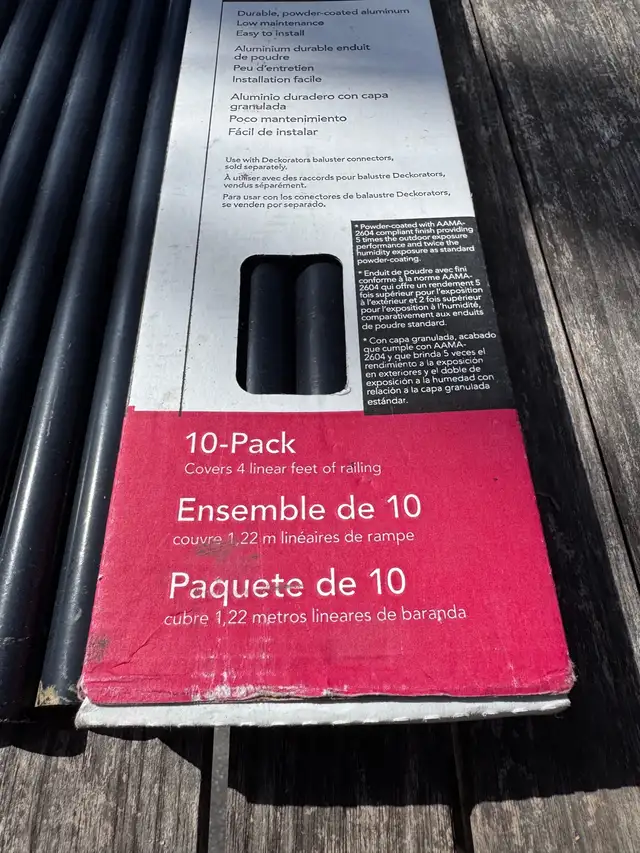 29 balustres DecKorators aluminium noir 26 pouces - Photo 2