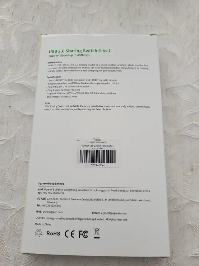 USB 2.0 Sharing Switch 4 to 1 - Photo 2