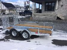 plateforme/remorques galvanisees (du fabricant) 418-486-2838