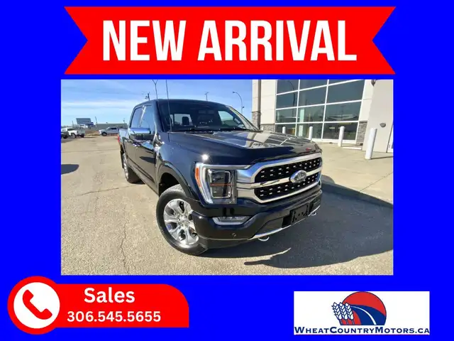 2023 Ford F150 PLATINUM Crew 4x4 FX4 | Heated and Cooled Bucket