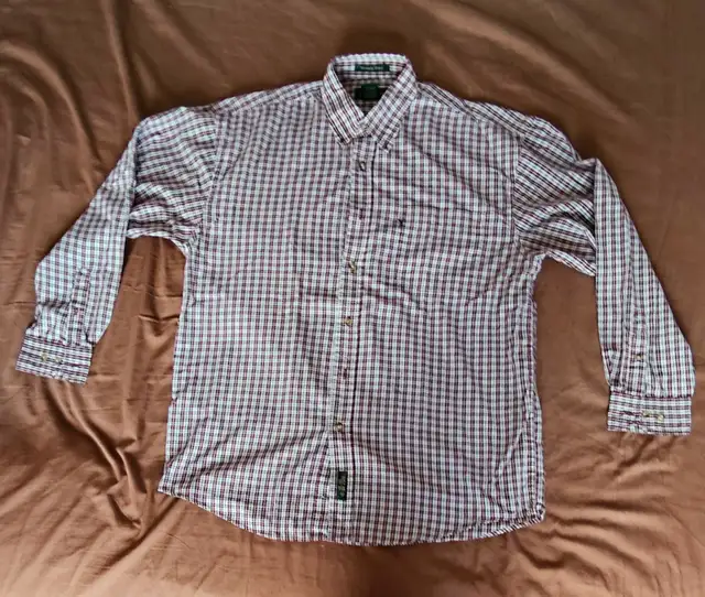 NEW MEN'S FORMAL LONG SLEEVE SHIRT (LARGE - 2 QTY)