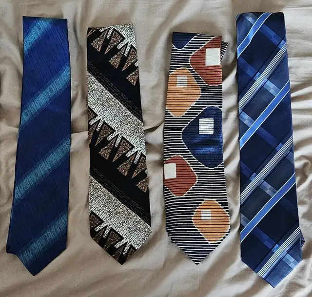 BRAND NEW MEN'S ASSORTED SILK TIE (4 QTY) - $5 EACH