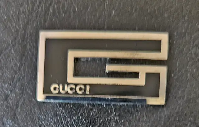 GUCCI BLACK LEATHER BAG