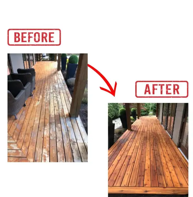 Deck and fence staining / painting $800