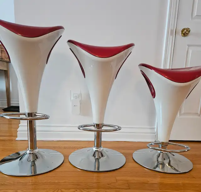 3 bancs à comptoir style rétro - Photo 3